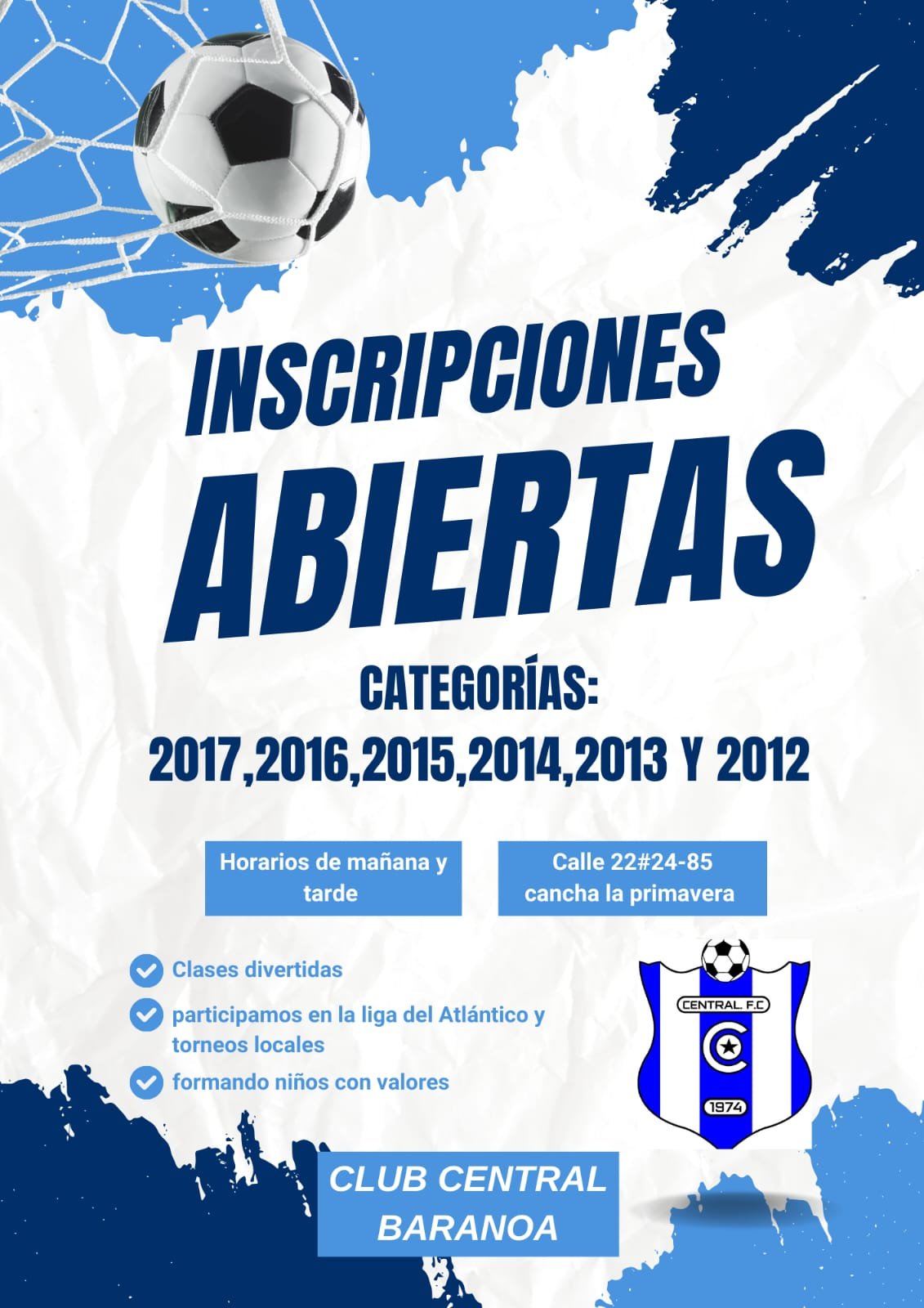 Inscripciones abiertas 